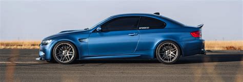 Frozen Blue Bmw E92 M3 Forgestar F14 Wheels In Gloss Forgestar