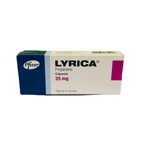 LYRICA 25 MG CAJA CON 28 CÁPSULAS Farmacia CHS