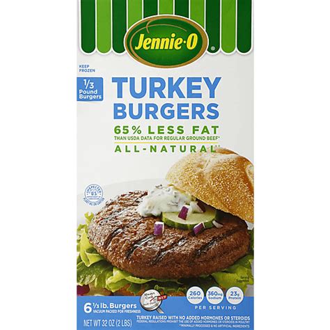 Jennie O Turkey Burgers 6 Ea Ground Beef And Burgers Market Basket
