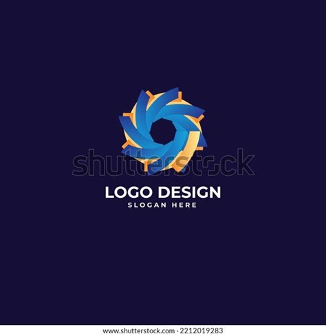 Abstract Shape Logo Design Vector Illustration Stock Vector (Royalty ...