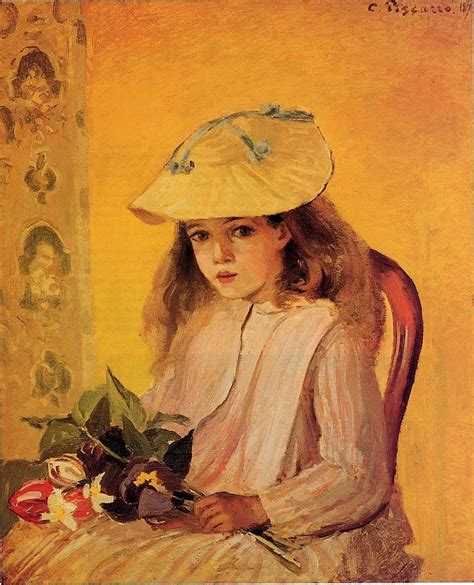 Portrait Of Jeanne Painting Camille Pissarro Oil Paintings