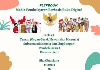 Media Pembelajaran Flipbook Kelas Tema Subtema Pemelajaran