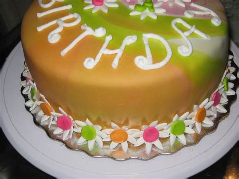 Psychedelic Birthday Cake