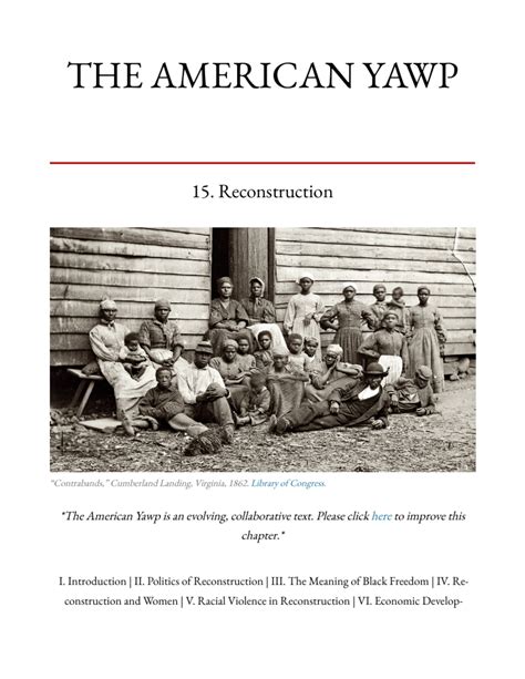 15 Reconstruction The American Yawp