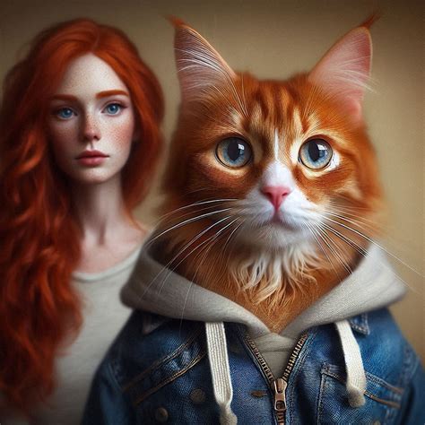 Ai Dihasilkan Kucing Wanita Muda Gambar Gratis Di Pixabay Pixabay