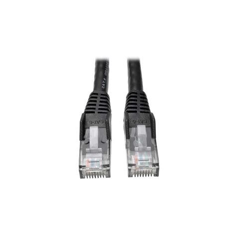 Tripp Lite by Eaton 14FT Cat6 Snagless Unshielded (UTP) Pure Bare Copper Patch Cable 550MHz — Black (Single) (N201-C6-UTP-14FT-BK-1PK)