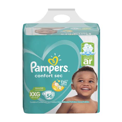 Kit De Fraldas Pampers Confort Sec Super Unidades Em Promo O