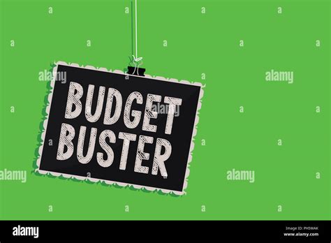 Text Sign Showing Budget Buster Conceptual Photo Carefree Spending