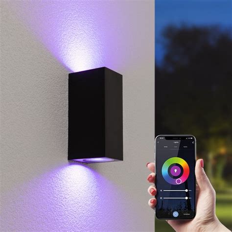 Homeylux Selma Smart Wifi Led Wandlamp Zwart Met X W Dimbare