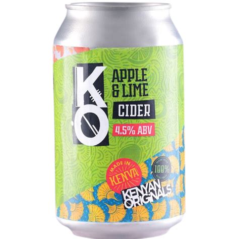 KO Apple Lime Cider 330ml Can Oaks Corks