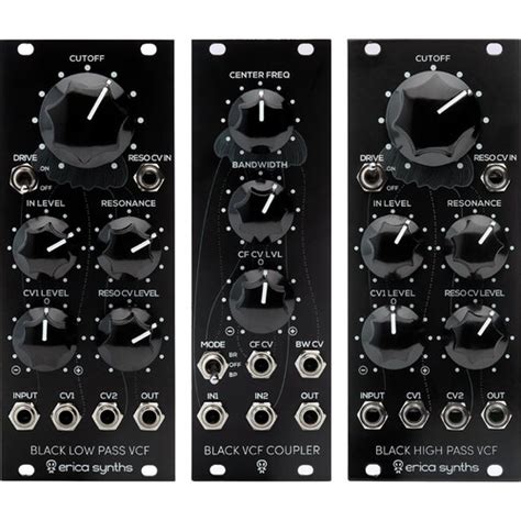 Erica Synths Black Low Pass Filter High Pass 4751030829142 Bandh