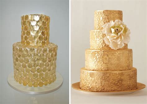 Metallic Wedding Cakes - Part 1 - Belle the Magazine . The Wedding Blog For The Sophisticated Bride