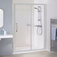 Lakes Classic White Semi Framed Sliding Shower Door Mm Glass