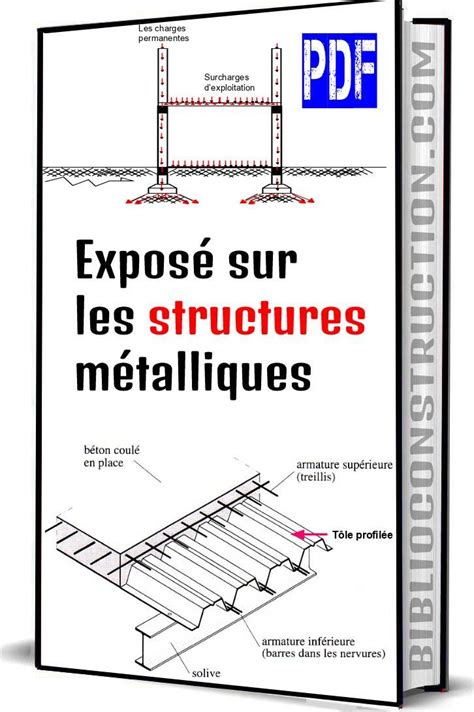 The Book Cover For Expose Sur Les Structures Metalliques With Diagrams