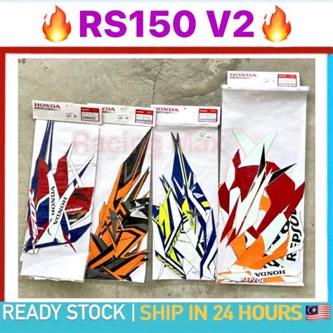 RS150R RS150 V2 BODY COVER SET STICKER STRIPE 100 ORIGINAL HONDA BOON