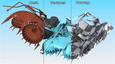 Harvester Corn Header Semi Folded 3d Model 49 3ds Blend C4d Fbx