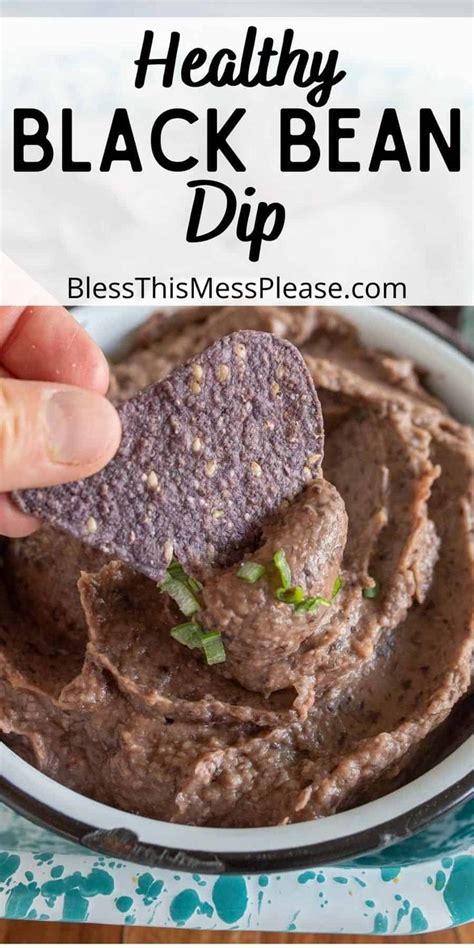 Quick And Easy Black Bean Dip Or Black Bean Refried Beans Made From Beans Salsa And Spices