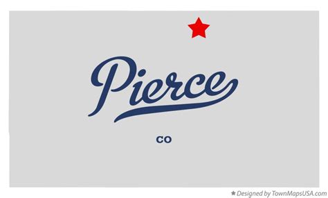 Map of Pierce, CO, Colorado