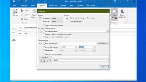 How To Schedule An Email To Send Later In Outlook Youtube