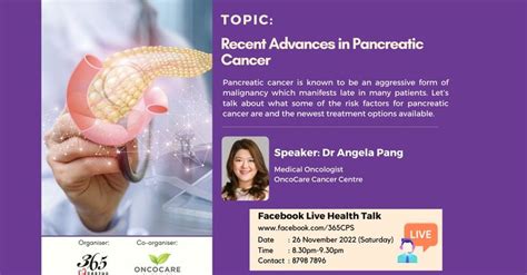 Fb Health Talk Recent Advances In Pancreatic Cancer Cancer