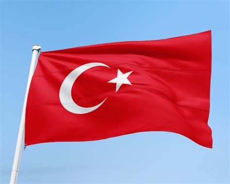 Premium PSD Flag Of The Country Turkiye