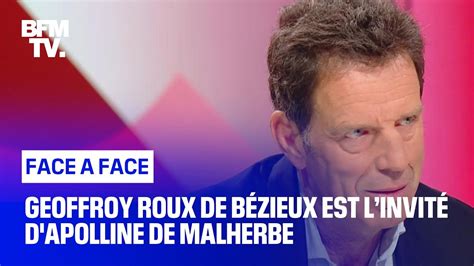 Face Face Geoffroy Roux De B Zieux Youtube