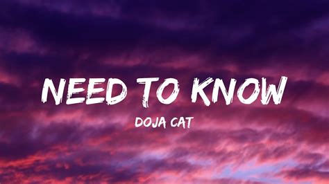 Doja Cat Need To Know Lyrics Rema And Selena Gomez Olivia Rodrigo Chris Stapleton Luke