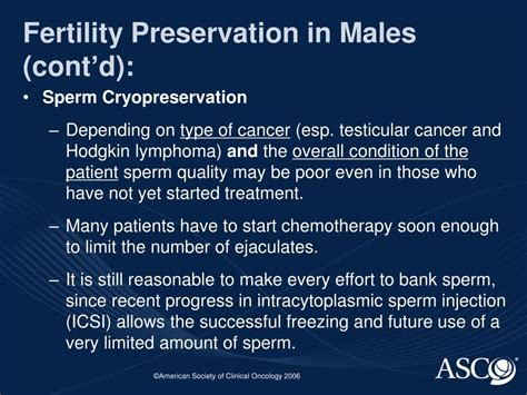 Ppt Fertility Preservation In People Treated For Cancer Clinical