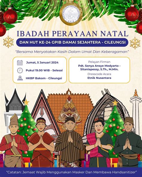 Ibadah Perayaan Natal HUT Ke 24 GPIB Damai Sejahtera Jemaat Damai