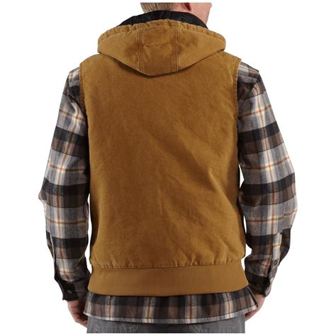 Carhartt® Sandstone Hooded Active Work Vest 427588 Vests At Sportsmans Guide