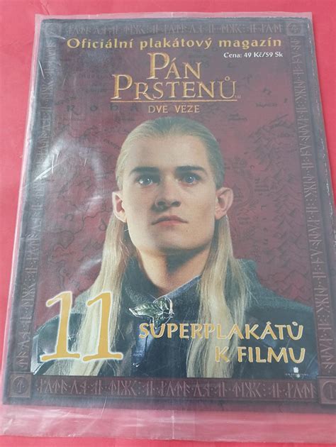 Oficiální Plakátový Magazín Pán Prstenů Dvě Věže 11 Plakátů Aukro