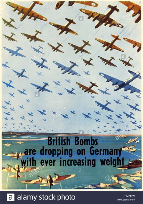 Poster Di Propaganda Britannica Vintage Della Seconda Guerra Mondiale