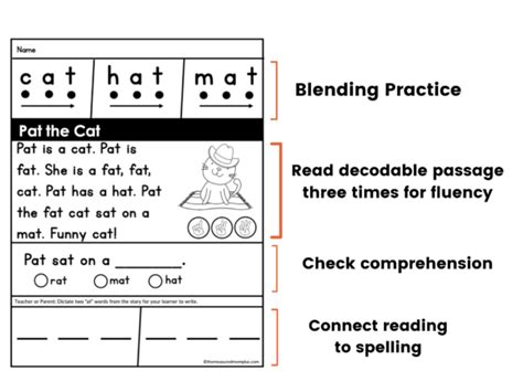 Decodable Passages Cvc Words The Measured Mom