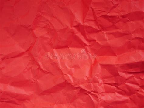 Crumpled Red Wrapping Paper Texture Stock Photo Image Of Style Blank