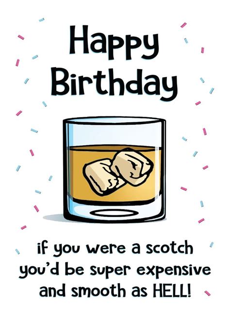 Scotch Whiskey Birthday Birthday Card Greetings Island