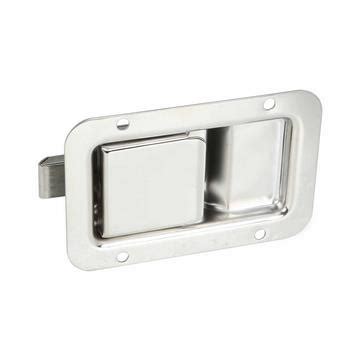 Stainless Steel Push-to-Close Latch Pull-to-Open Paddle Latch Large Type Zinc Alloy Lock ...