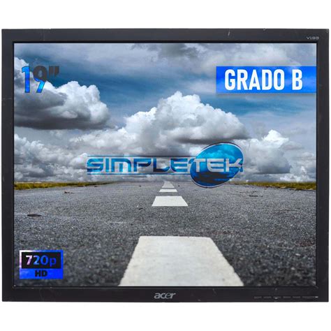 Acer V Schermo Monitor Lcd Display Vga Computer Fisso Dvr Pc