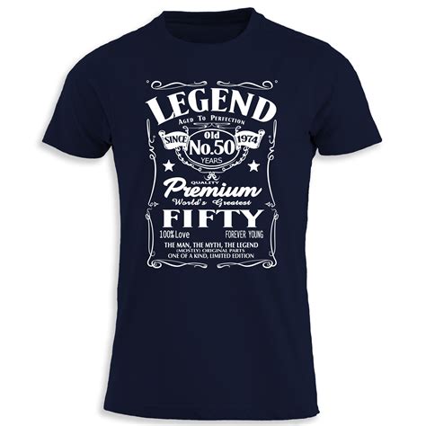 50th Birthday T Shirt Ideas Since 1974 Legend Vintage Funny Birthday Ts Aged To Perfection