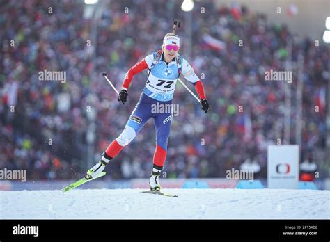 Lucie Charvatova From Czech Republic Competes In Women S 7 5 Km Sprint