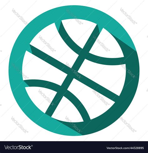 Basketball ball on a white background Royalty Free Vector