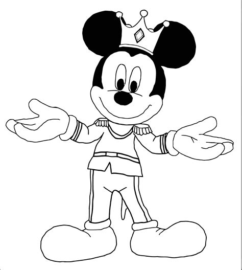 Mickey Mouse Cartoon Coloring Page Wecoloringpage 035