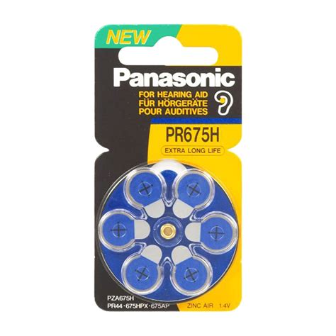 Panasonic Pr44 Zinc Air Hearing Aid Battery 6 Pack Carton Lots Mr Positive Nz