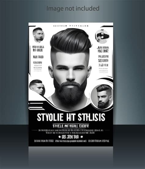 Haircut Style Salon And Barber Shop Flyer Premium Ai Generated Vector