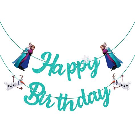 Frozen Happy Birthday Banner