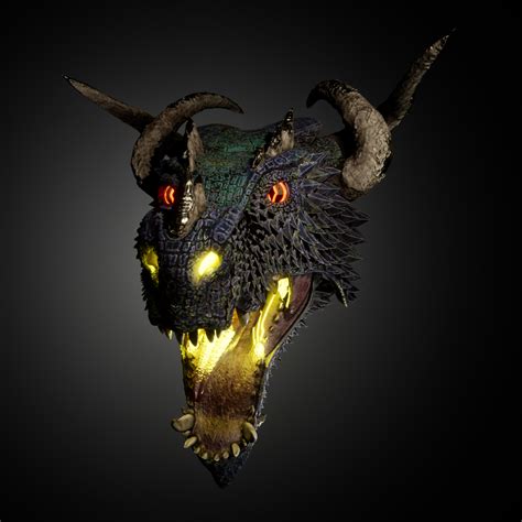 Artstation Dragon Head Sculpt And 3d Print