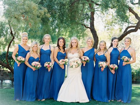 Royal Blue Bridesmaids Dresses Elizabeth Anne Designs The Wedding Blog