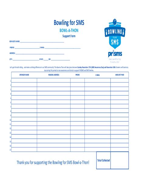 Fillable Online Bowl A Thon Pledge Sheet Xlsx Fax Email Print Pdffiller