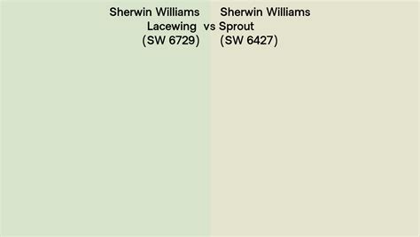 Sherwin Williams Lacewing Vs Sprout Side By Side Comparison