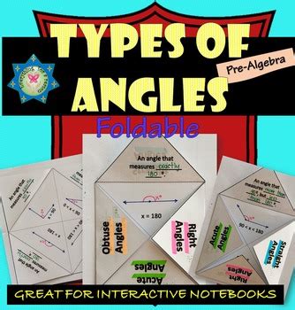 Types Of Angles Foldable By Everything For A Reason Math Teacher