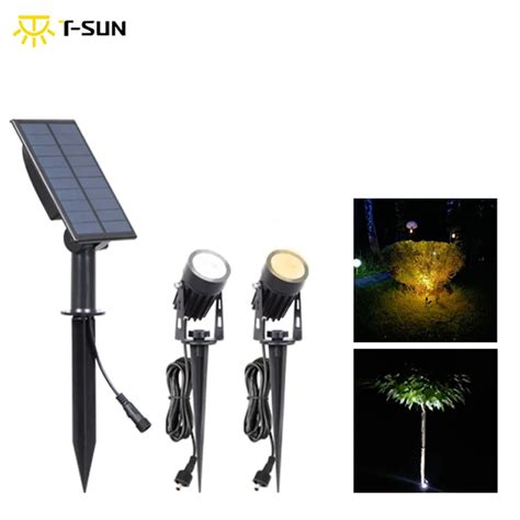 T Sun Led K K Solar Spotlights Ip Waterproof Outdoor Solar